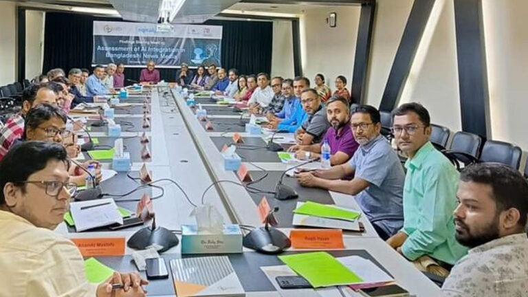 সংবাদমাধ্যমে প্রাতিষ্ঠানিকভাবে এআই কম ব্যবহৃত হয়